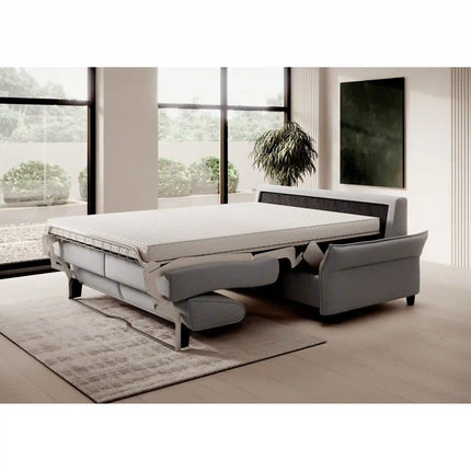 Canapea extensibila CANTO 160, stofa maro - Rosario 472, 218x106x82 cm