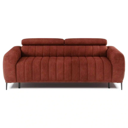 Canapea extensibila GANDI 160, stofa clasica turcoaz - Austin 14, cu tetiere reglabila, 227x102x95 cm