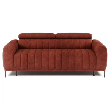 Canapea extensibila GANDI 160, stofa catifelata verde inchis - Element 12, cu tetiere reglabile, 227x102x95 cm
