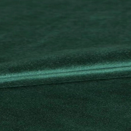 Coltar BAGGIO, sezlong stanga, stofa catifelata verde - Riviera 38, cu reglaj electric, incarcator wireless, lada depozitare si tetiere reglabile, 280x196x100 cm