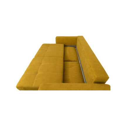 Canapea extensibila KARISA, stofa catifelata mov lila - Monolith 62, cu lada depozitare, 246x111x93 cm