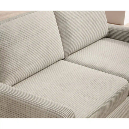 Canapea extensibila TINO 140, stofa catifelata albastru - Poso 05, 187x97x84 cm