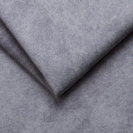 Coltar extensibil CAPITOL, sezlong stanga, stofa catifelata gri - Whisper 17, cu lada depozitare, 276x175x89 cm