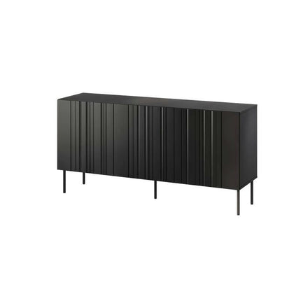 Comoda ISLA, negru, PAL laminat, 151x40x75 cm