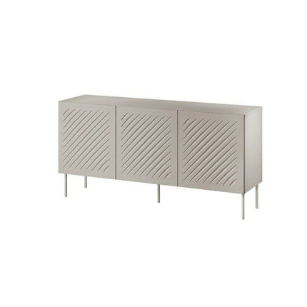 Comoda SIENA, bej, PAL laminat/metal, 151x40x75 cm