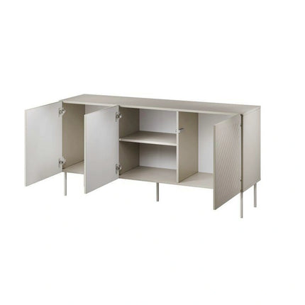 Comoda SIENA, bej, PAL laminat/metal, 151x40x75 cm
