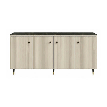 Comoda SIERRA SR8, casmir/negru, PAL laminat, 185x39x86 cm