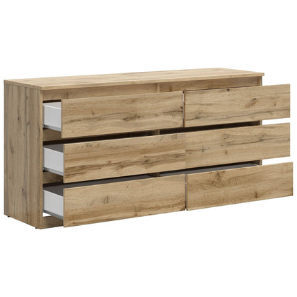 Comoda TETRIX, stejar wotan, PAL, 150x45x75.5 cm