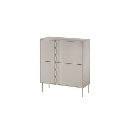 Comoda TRESSE, bej, PAL laminat, 100x40x110 cm