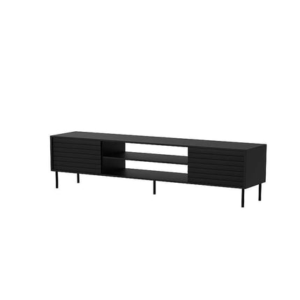 Comoda TV CORTINA, negru, PAL laminat, 180x40x60 cm
