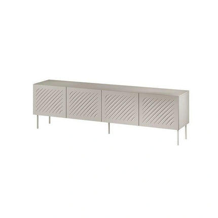 Comoda TV SIENA, bej, PAL laminat/metal, 201x40x60 cm