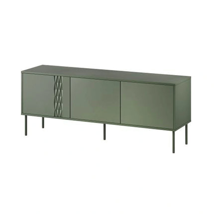 Comoda TV TRESSE, verde, PAL, 150x40x55 cm