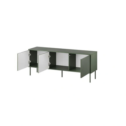 Comoda TV TRESSE, verde, PAL, 150x40x55 cm