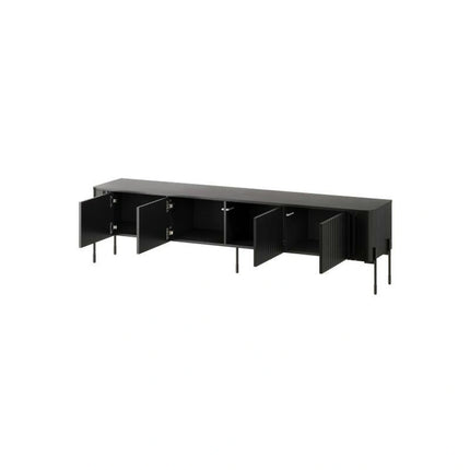Comoda TV VERA, negru, PAL laminat, 190x40x50 cm
