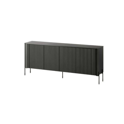 Comoda VERA, negru, PAL laminat, 190x40x80 cm