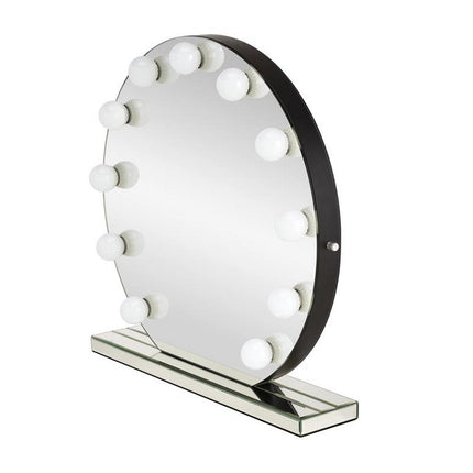 Oglinda TORANO, argintiu, cu iluminare LED, 70x70 cm