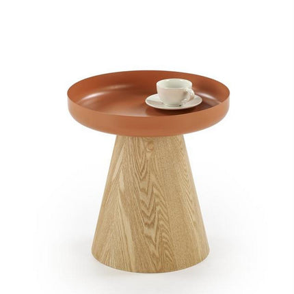 Masuta GINA, scortisoara/stejar, 40x42 cm