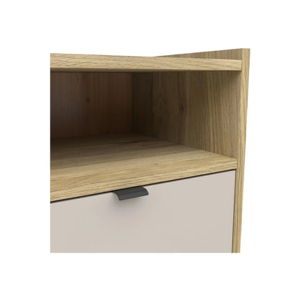 Noptiera DALVA, stejar/casmir, PAL, 50x42x57 cm