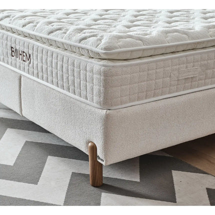 Saltea cu arcuri pocket BOHEM, crem, 180x200 cm