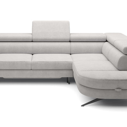 Coltar extensibil OTIS, personalizabil, cu lada depozitare si tetiere reglabile, 276x218x97 cm