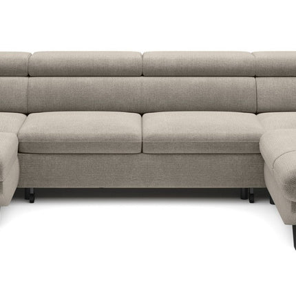 Coltar extensibil RAVEN XL, personalizabil, cu lada depozitare, 334x198x92 cm