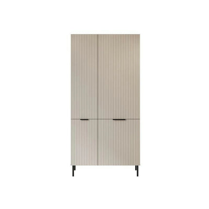Dulap ALMERA TYP5, nuc/casmir, PAL laminat, cu 2 usi, 90x52x185 cm