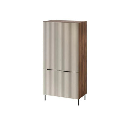 Dulap ALMERA TYP5, nuc/casmir, PAL laminat, cu 2 usi, 90x52x185 cm