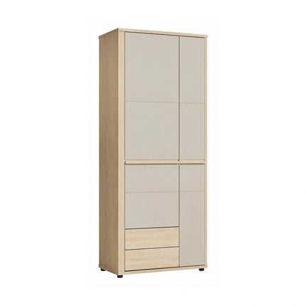 Dulap pentru living OSLO OS1, PAL laminat, cu 2 usi si 2 sertare, 78x55x200 cm