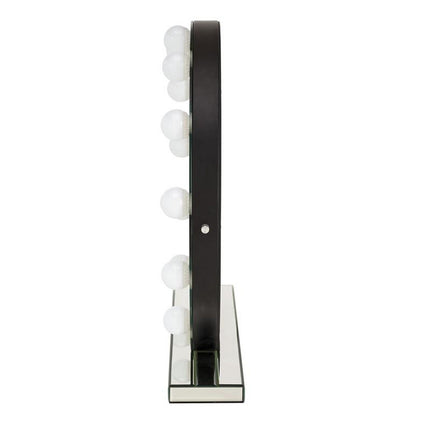 Oglinda TORANO, argintiu, cu iluminare LED, 70x70 cm
