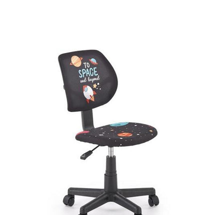 Scaun birou BINGO, negru, stofa clasica/polipropilena, 39x48x79-90 cm