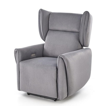 Fotoliu recliner GELATO, gri, stofa clasica, 83x91/161x95/109 cm