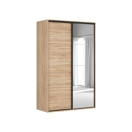 Dulap FLEX, stejar sonoma, PAL, cu 2 usi, 150x66x240 cm