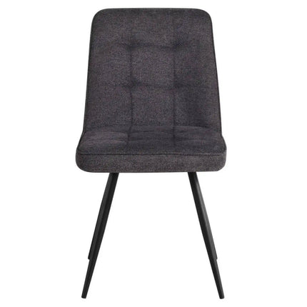 Scaun SUN, gri inchis/negru, stofa clasica/metal, 46x56x86 cm