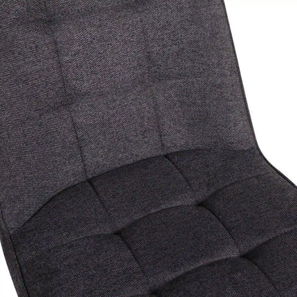 Scaun SUN, gri inchis/negru, stofa clasica/metal, 46x56x86 cm