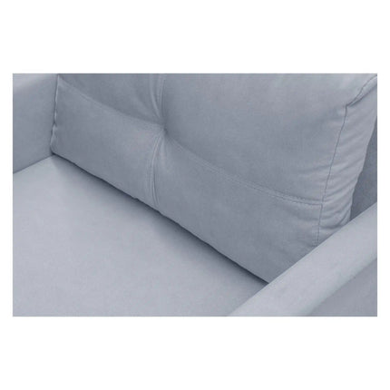 Fotoliu extensibil BUNIO, stofa catifelata gri - Modoo 2320, 98x88x86 cm