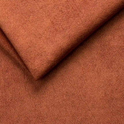 Canapea extensibila CANDY, stofa catifelata caramiziu - Salvador 07, Gama Premium, lada depozitare, 228x98x87 cm