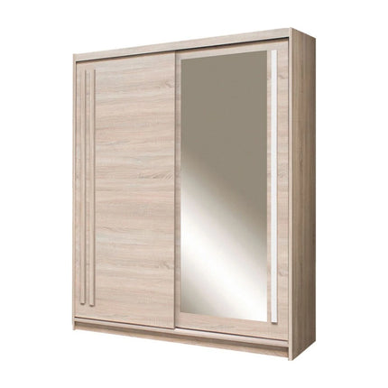 Dulap EFFECT, stejar sonoma, PAL melaminat, cu 2 usi, 175x59x215 cm