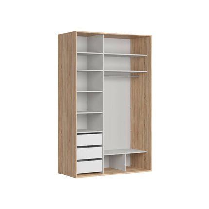 Dulap FLEX, stejar sonoma, PAL, cu 2 usi, 150x66x240 cm
