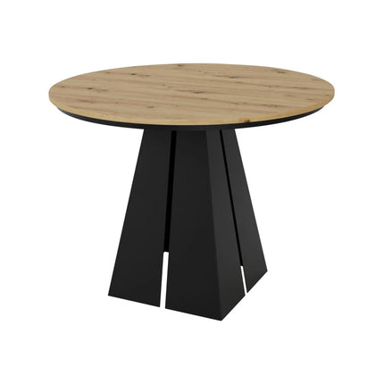 Masa extensibila LORIAN, stejar artisan/negru, 100/176x100x76 cm