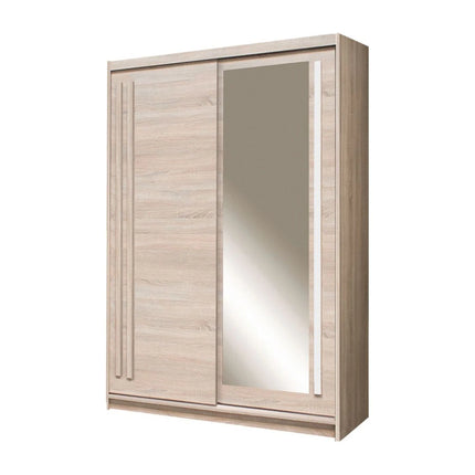 Dulap EFFECT, stejar sonoma, PAL, cu 2 usi, 150x59x215 cm