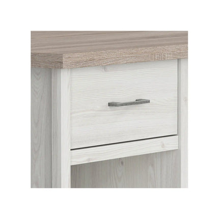 Birou LUCA JUZI, zada sibiu deschis/stejar sonoma, PAL laminat, 141x81x77 cm