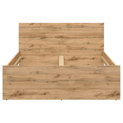 Cadru pat ZELE 140x200, stejar wotan, PAL