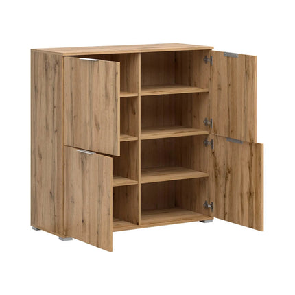 Comoda ZELE, stejar wotan, PAL laminat, 104x41x106 cm