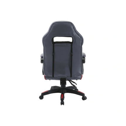 Scaun gaming RIKU, gri/negru, piele ecologica, 71x64x112/122 cm