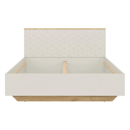Cadru pat GLAMOUR A 160x200, casmir/stejar, PAL
