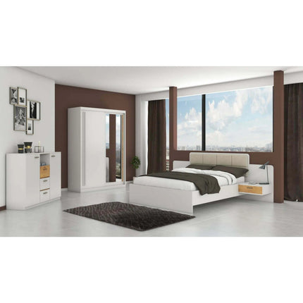 Dulap EFFECT, alb andersen, PAL melaminat, cu 2 usi, 150x59x215 cm