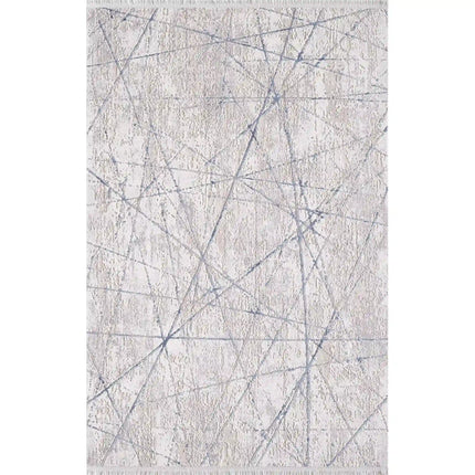 Covor ROMANTIK 02429B, 160x230 cm, forma dreptunghiulara, acril, gri/albastru