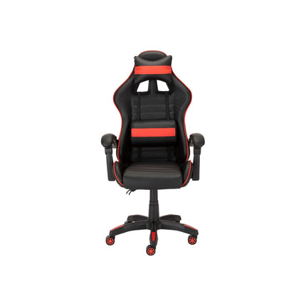 Scaun gaming X-PLAY, negru/rosu, piele ecologica, 64x65x123/132 cm