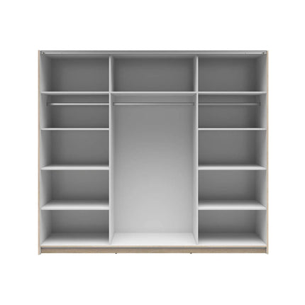 Dressing TETRIX, stejar sonoma, PAL, cu 2 usi, 220x60x196 cm