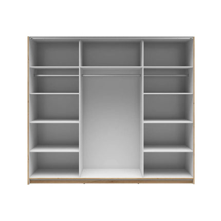 Dressing TETRIX, stejar wotan, PAL, cu 2 usi, 220x60x196 cm
